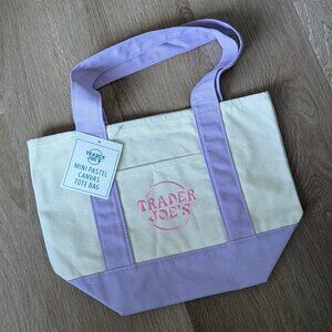 NWT Trader Joe's Mini Tote - Pastel Purple
